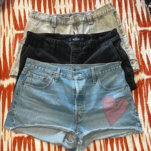 Levi, Hollister, Wild Fable Shorts Bundle